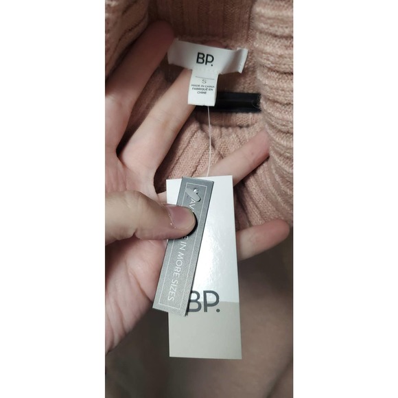 BP Nordstrom Super Soft Pink Adobe Longline Turtleneck Sweater BP420420MI Small - Picture 8 of 11